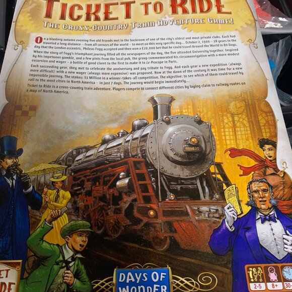 DAYS OF WONDER TICKET TO RIDE BY ALAN R. MOON BOARD GAME - Picture 5 of 7